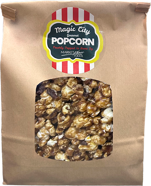Chocolate Drizzle Popcorn Bag